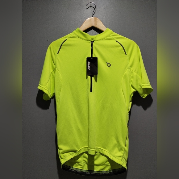 BRAND NEW Baleaf Mens Laureate Half Zip Thermal Jersey XL Fluorescent Yellow New - Picture 2 of 7